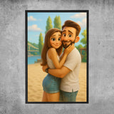 Poster personnalisé - Portrait Animé