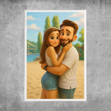 Poster personnalisé - Portrait Animé