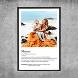 Poster personnalisé - Définition de maman