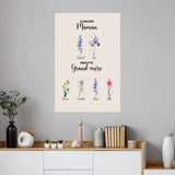 Poster personnalisé - D'abord Maman, Ensuite Grand-mère