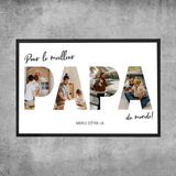 Poster personnalisé - Pour le meilleur papa du monde
