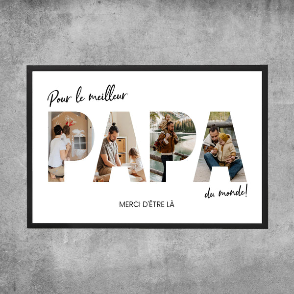 Poster personnalisé - Pour le meilleur papa du monde