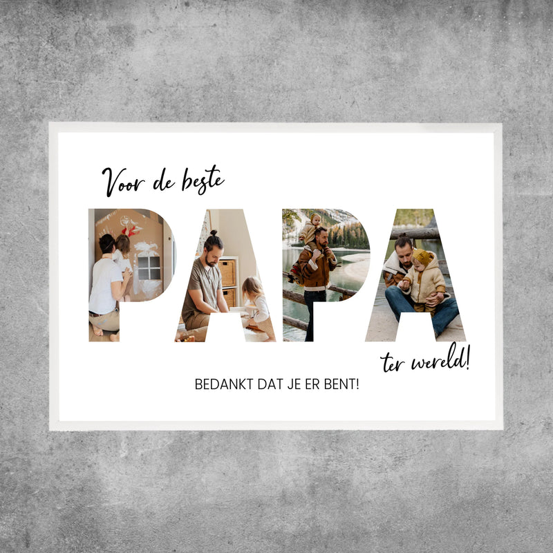 Poster personnalisé - Pour le meilleur papa du monde