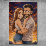 Poster personnalisé - Portrait style Anime