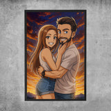 Poster personnalisé - Portrait style Anime